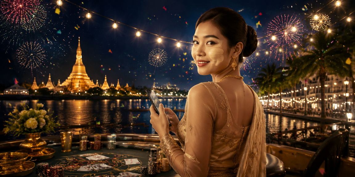 ငပလီရှိ ဘာကာရတ်ဂိမ်းကစားနေစဉ်