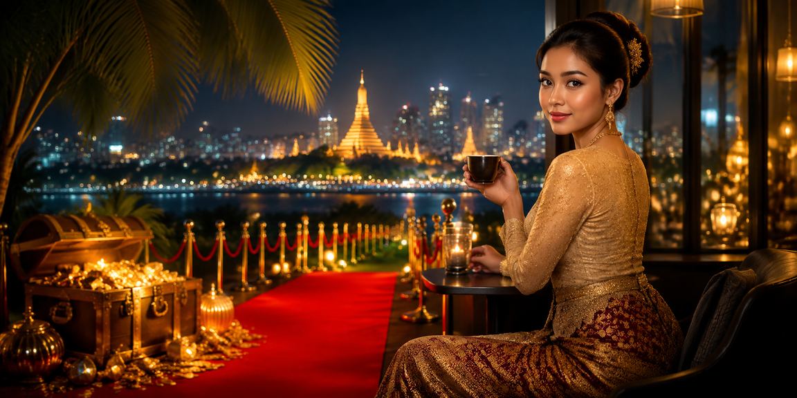 ရန်ကုန်ရွှေတိဂုံဘုရားနားတွင် လောင်းကစားသူများ